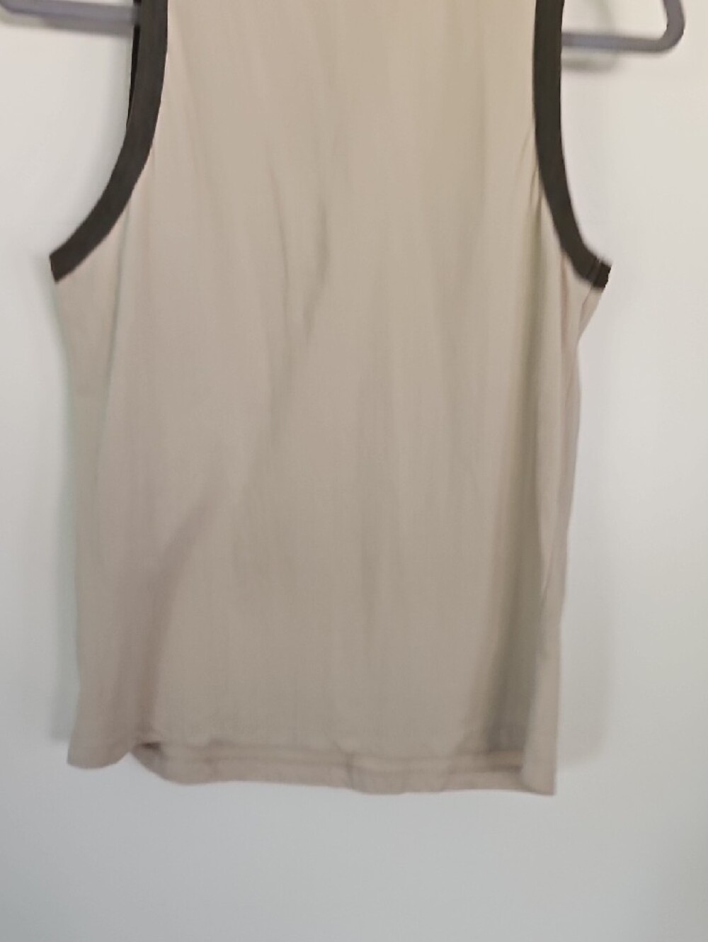 NATURAL LIFE Cream Ringer Tee with Dark Green trim - Picture 3 of 6